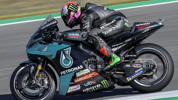 Franco Morbidelli di Kualifikasi MotoGP Spanyol 2021.