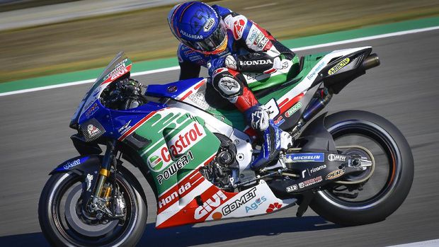 Alex Marquez di Kualifikasi MotoGP Spanyol 2021.