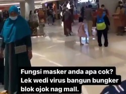 Viral Pria Membodohkan Pengunjung Mal Bermasker, Satgas: Tindak Tegas!