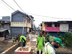 Taman Jembatan Kota Paris untuk Tutup Akses Tawuran Dikerjakan Hari Ini