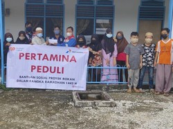 Pertamina Santuni Anak Yatim di Area Proyek Rokan Total Rp 140 Juta