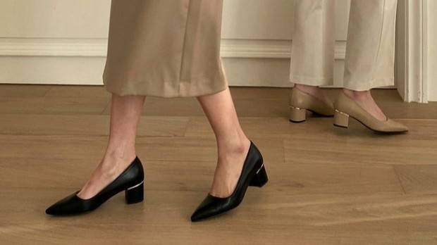 Trude Metal Heeled Pumps/Instagram/@sappun_indonesia Trude Metal Heeled Pumps.