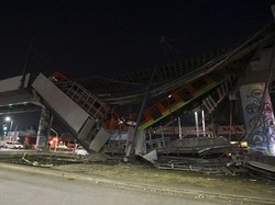 Detik-detik Robohnya Rel Layang di Meksiko yang Tewaskan 23 Orang