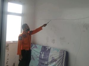 Gempa M 5,7 Bikin Dinding RSUD Mentawai Retak