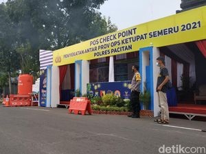 Sehari Sebelum Mudik Dilarang, Perbatasan Jatim-Jateng di Pacitan Sepi