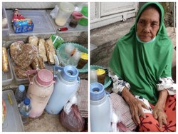 Nenek Penjual Kopi di Stasiun Palmerah Ini Hidup Sebatang Kara