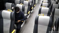 Sunyi Sepi Kereta Bandara Jelang Berhenti Operasi Sementara