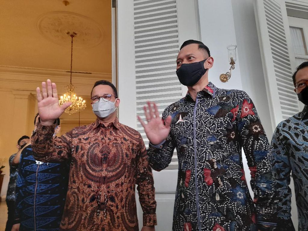 Bertemu AHY, Anies Doakan PD Solid Pasca-KLB Bertemu AHY, Anies Doakan PD Solid Pasca-KLB