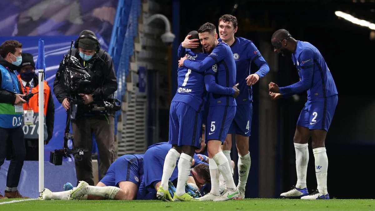 Chelsea lolos ke final Liga Champions untuk menghadapi sesama tim Inggris, Manchester City. (Foto: Getty Images/Clive Rose)