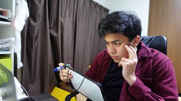 Potret Jerome Polin yang jago matematika.