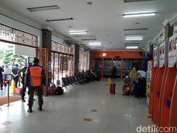 Larangan Mudik Berlaku, Stasiun KA Medan Tampak Sepi
