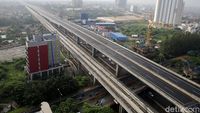 Potret Tol Layang MBZ Ditutup Selama Larangan Mudik