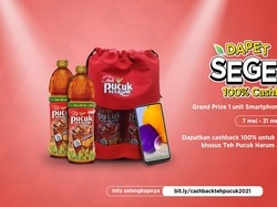 Cuma Beli Teh Pucuk Harum Bisa Dapat Cashback 100% dan Samsung Galaxy A72, Cek Caranya!