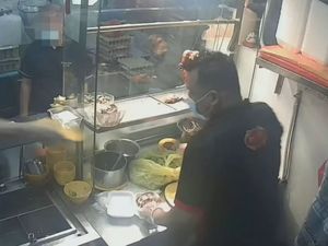 Waduh! Pria Ini Lempar Piring ke Penjual Karena Harga Nasi Ayam Tak Sesuai