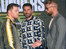 Billy Joe Saunders Vs Canelo Alvarez Panas di Konferensi Pers