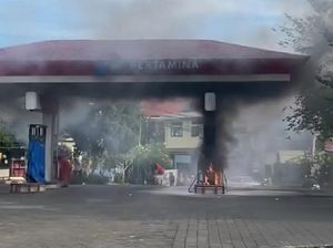 SPBU di Bali Terbakar, Percikan Api Muncul Saat Pikap Isi BBM