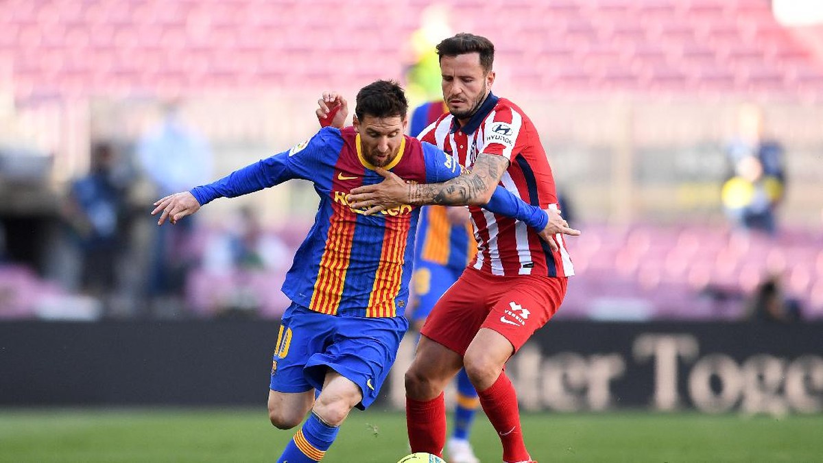 Barcelona vs Atletico Madrid tuntas tanpa pemenang. (Foto: Getty Images/David Ramos)