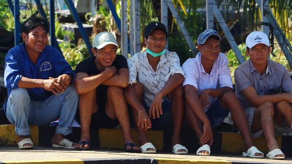 Tampang Warga Vietnam Pencuri Teripang di Natuna