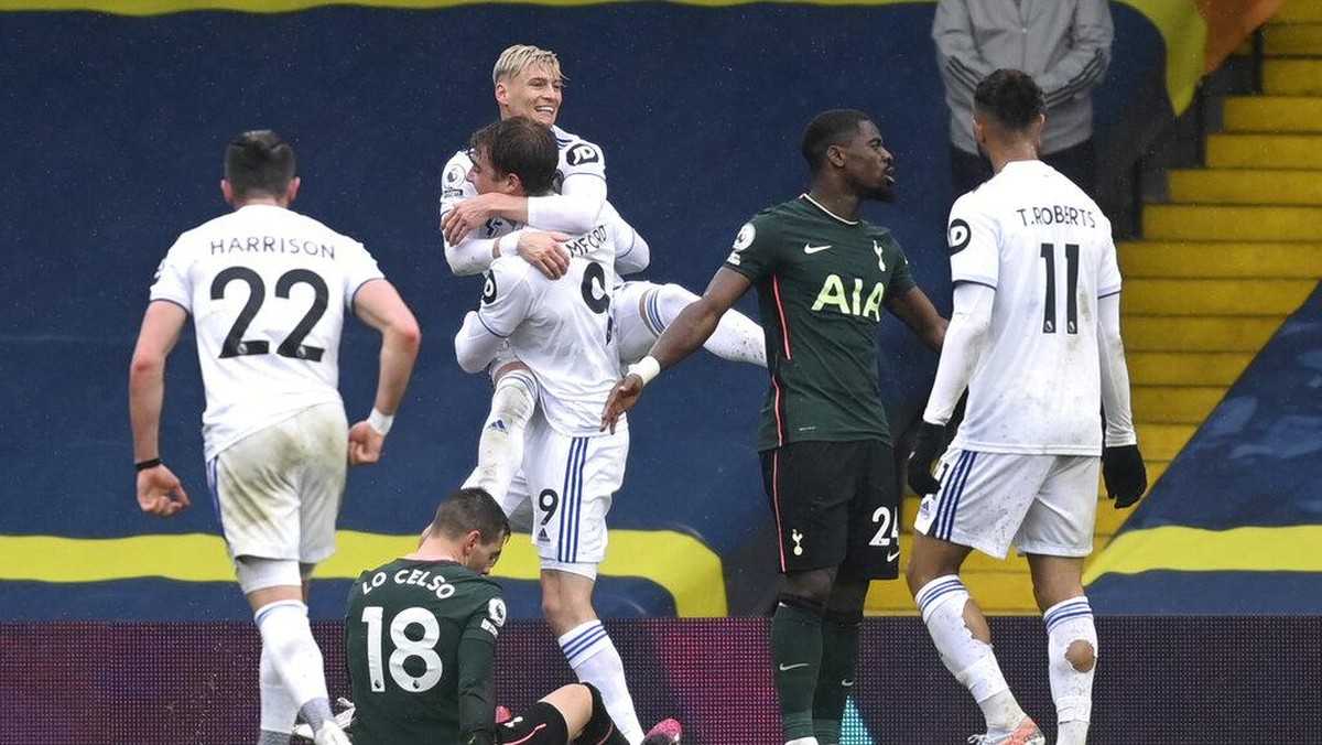 Leeds United sikat Tottenham Hotspur 3-1 (AP/Michael Regan)