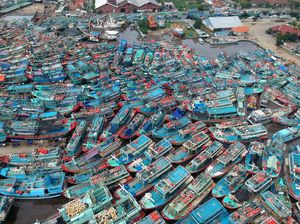 Duh, Nelayan di Tegal Tak Bisa Melaut Gegara Tumpukkan Kapal