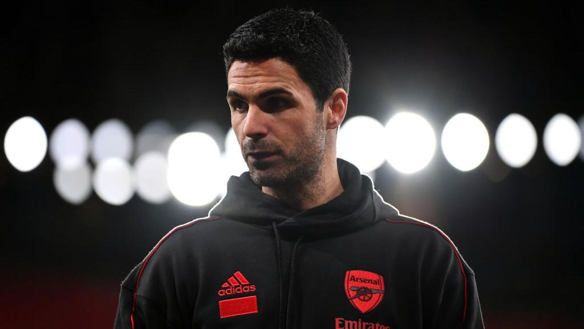 Arsenal disarankan mencopot Mikel Arteta dan menggantikannya dengan Antonio Conte. (Foto: Getty Images/Dan Mullan)