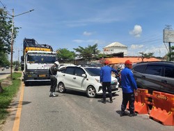 Diduga Pungli, Petugas Penyekatan Arus Mudik di Palembang Diperiksa Paminal