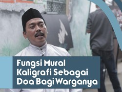 Seorang RW Mendoakan Warganya Melalui Mural Kaligrafi di Gang