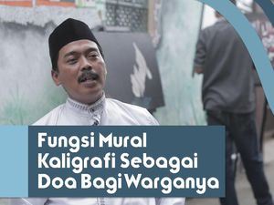 Seorang RW Mendoakan Warganya Melalui Mural Kaligrafi di Gang Seorang RW Mendoakan Warganya Melalui Mural Kaligrafi di Gang
