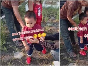 Viral Pertemuan Pertama Balita & Ayahnya yang Merantau ke Jepang, Bikin Haru