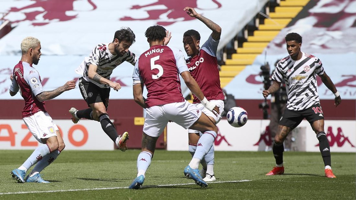 Aston Villa Vs Man Utd: Setan Merah Tertinggal 0-1 di Babak Pertama. (Foto: AP/Nick Potts)