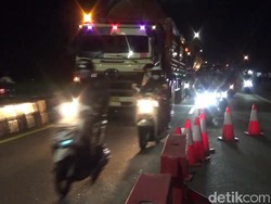 Pemudik Motor Padati Jalur Pantura Subang