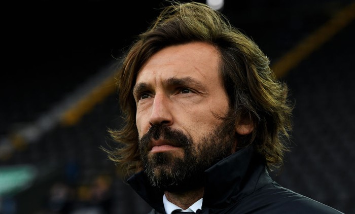 UDINE, ITALY - MAY 02: Andrea Pirlo, Head Coach of Juventus looks on prior to the Serie A match between Udinese Calcio and Juventus  at Dacia Arena on May 02, 2021 in Udine, Italy. Sporting stadiums around Italy remain under strict restrictions due to the Coronavirus Pandemic as Government social distancing laws prohibit fans inside venues resulting in games being played behind closed doors. (Photo by Alessandro Sabattini/Getty Images)