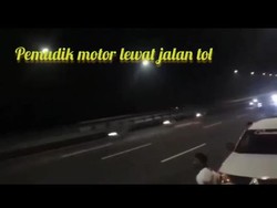 Viral Narasi Pemotor Mudik Masuk Tol, Begini Faktanya