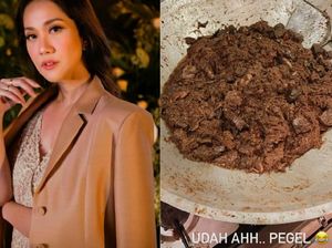 Keseruan BCL Saat Masak Rendang di Wajan Besar untuk Lebaran