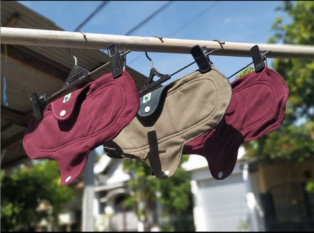 Foto: instagram.com/herbi.id/ Herbi menstrual pad.
