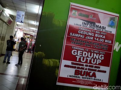 Libur Lebaran, Pasar Tanah Abang Tutup Mulai Besok