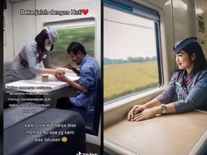 Aksi Pramugari Kereta Bantu Makan Penumpang Tunanetra, Ini Kisahnya
