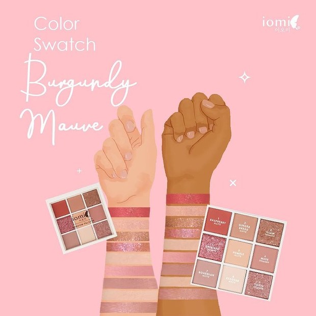 IOMI - Eyeshadow Palette Burgundy Wave.