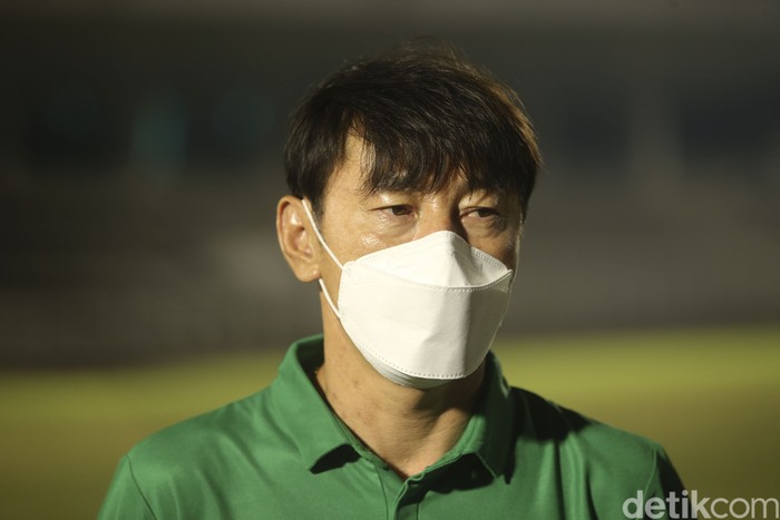 Kala TC Timnas Dipantau Kaesang Sejumlah pemain Tim Nasional Indonesia melakukan sesi latihan di Stadion Madya, Jakarta, Selasa (11/5/2021). Latihan tersebut dipantau langsung Ketua Umum PSSI Mohammad Iriawan dan Kaesang Pangarep.