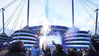 Man City dipastikan juara setelah rival sekota, Man United, kalah. Maka City dipastikan takkan terkejar. (Foto: AP/Jon Super)