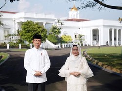 Jokowi Lebaran dan Salat Id Bersama Keluarga di Solo