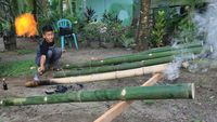 Nostalgia Meriam Bambu Sambut Hari Raya Idul Fitri
