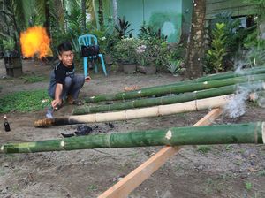 Nostalgia Meriam Bambu Sambut Hari Raya Idul Fitri