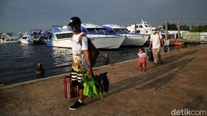 Begini Suasana Pelabuhan Kaliadem Saat Libur Lebaran