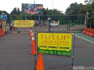 Ragunan Masih Tutup di Hari Pertama Lebaran 2021, Warga Kecewa