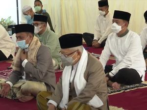 Wapres Salat Idul Adha di Rumah Dinas, Potong Hewan Kurban di RPH Wapres Salat Idul Adha di Rumah Dinas, Potong Hewan Kurban di RPH