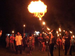 Ratusan Warga Polman Sulbar Ikuti Takbir Keliling dan Pawai Obor