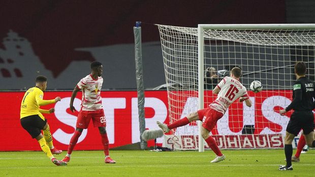 Final DFB Pokal 2020/2021 Final DFB Pokal 2020/2021 RB Leipzig vs Borussia Dortmund di Olympiastadion, Berlin, Jumat (14/5/2021) dini hari WIB