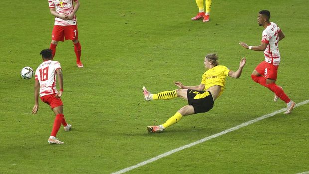 Final DFB Pokal 2020/2021 RB Leipzig vs Borussia Dortmund di Olympiastadion, Berlin, Jumat (14/5/2021) dini hari WIB
