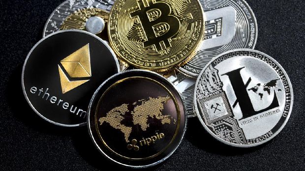 Ilustrasi bitcoin , Uang Kripto